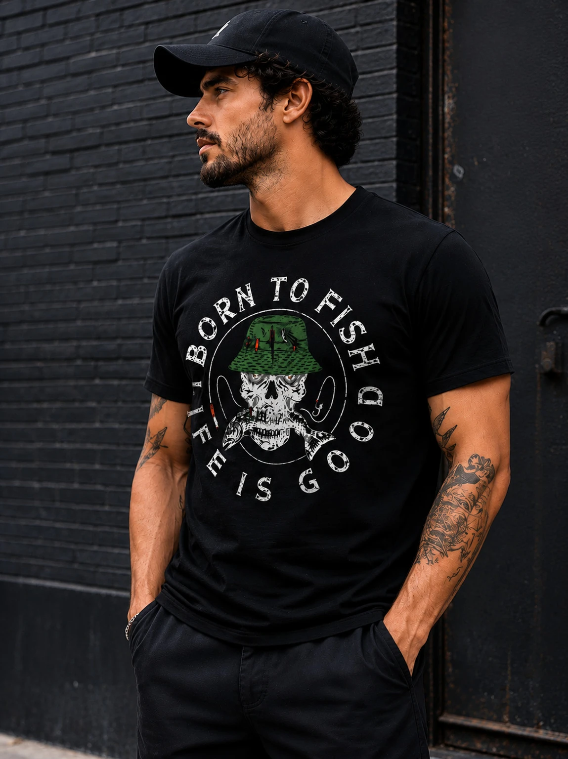 Men Typography Round Neck Cotton Blend White T-Shirt - Image 4